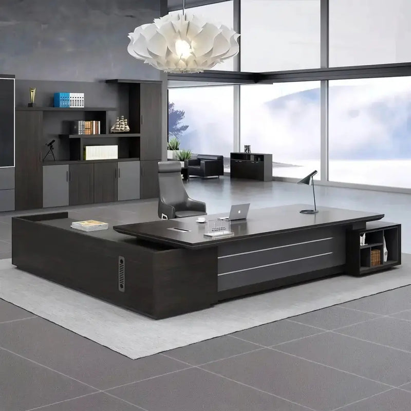 Atlas · Grand L-Shaped Executive Desk by Arc Grove
