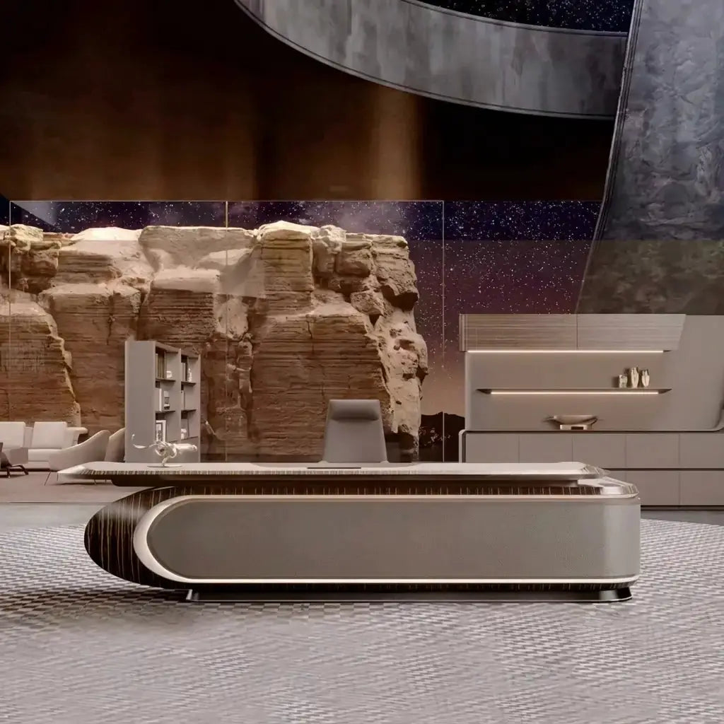 Echelon · Luxury L-Shaped Executive Desk by Arc Grove