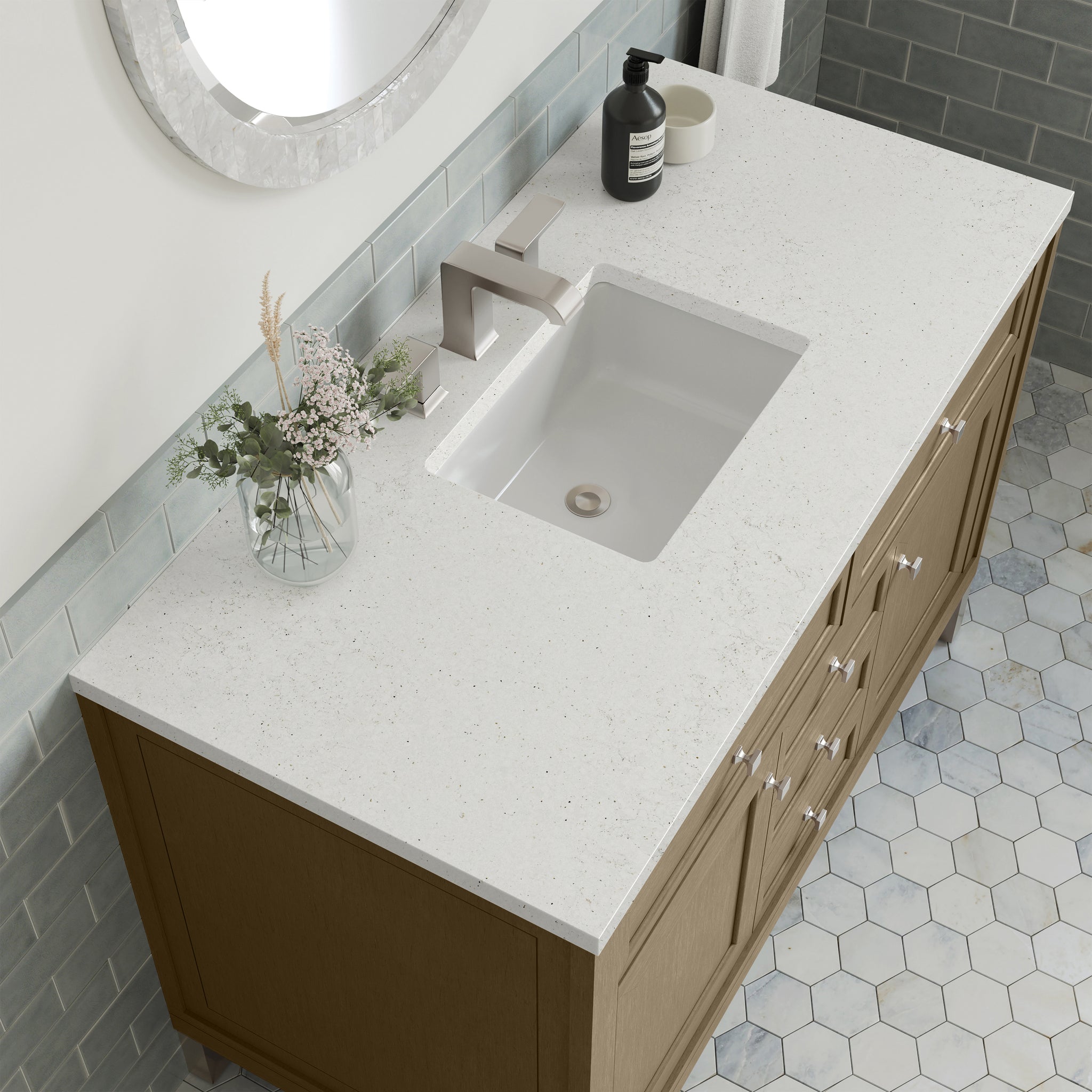 James Martin Chicago 48" Single Bathroom Vanity, Walnut Whisper, view 31