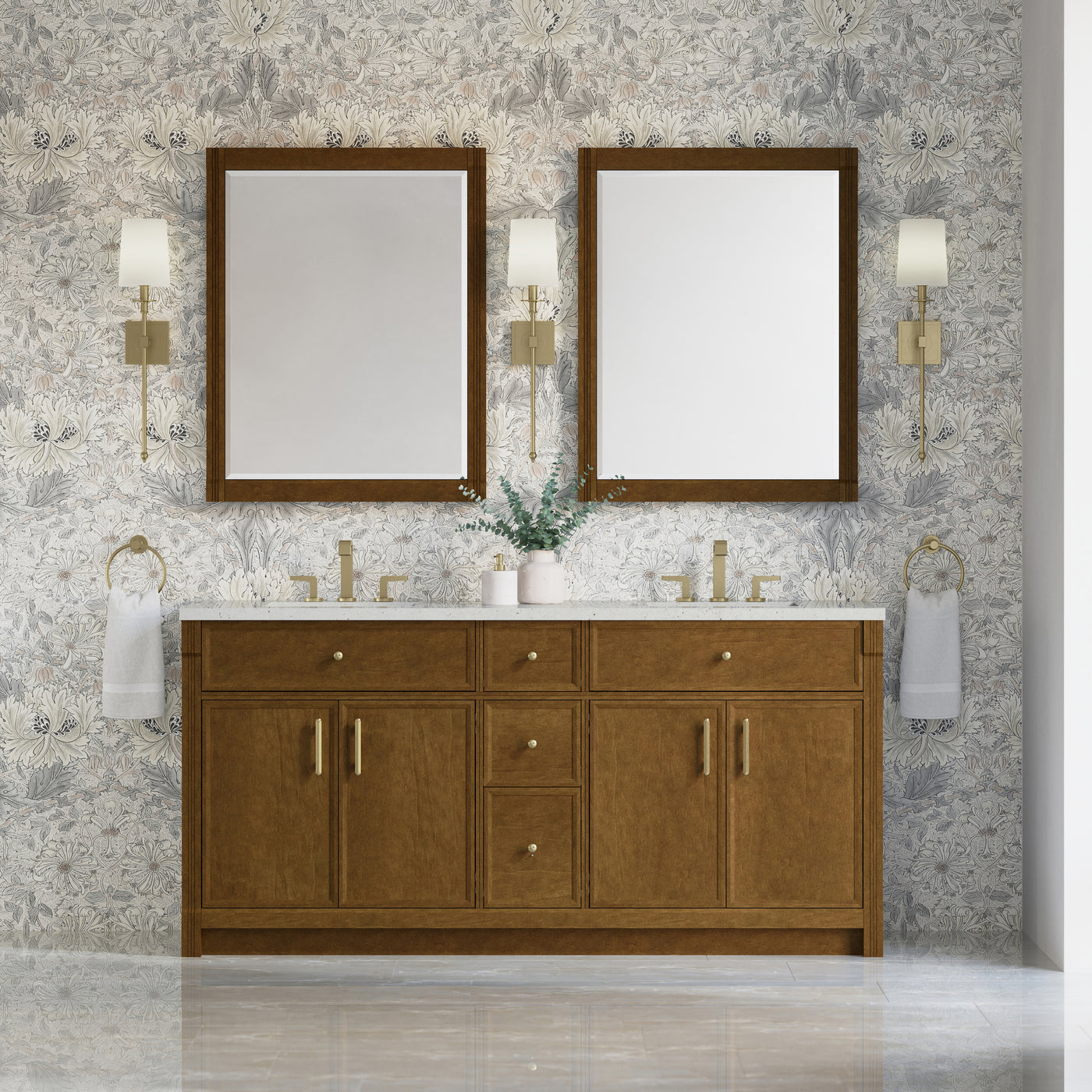 James Martin Bellshire 72" Double Bathroom Vanity, Honey Oak, view 29