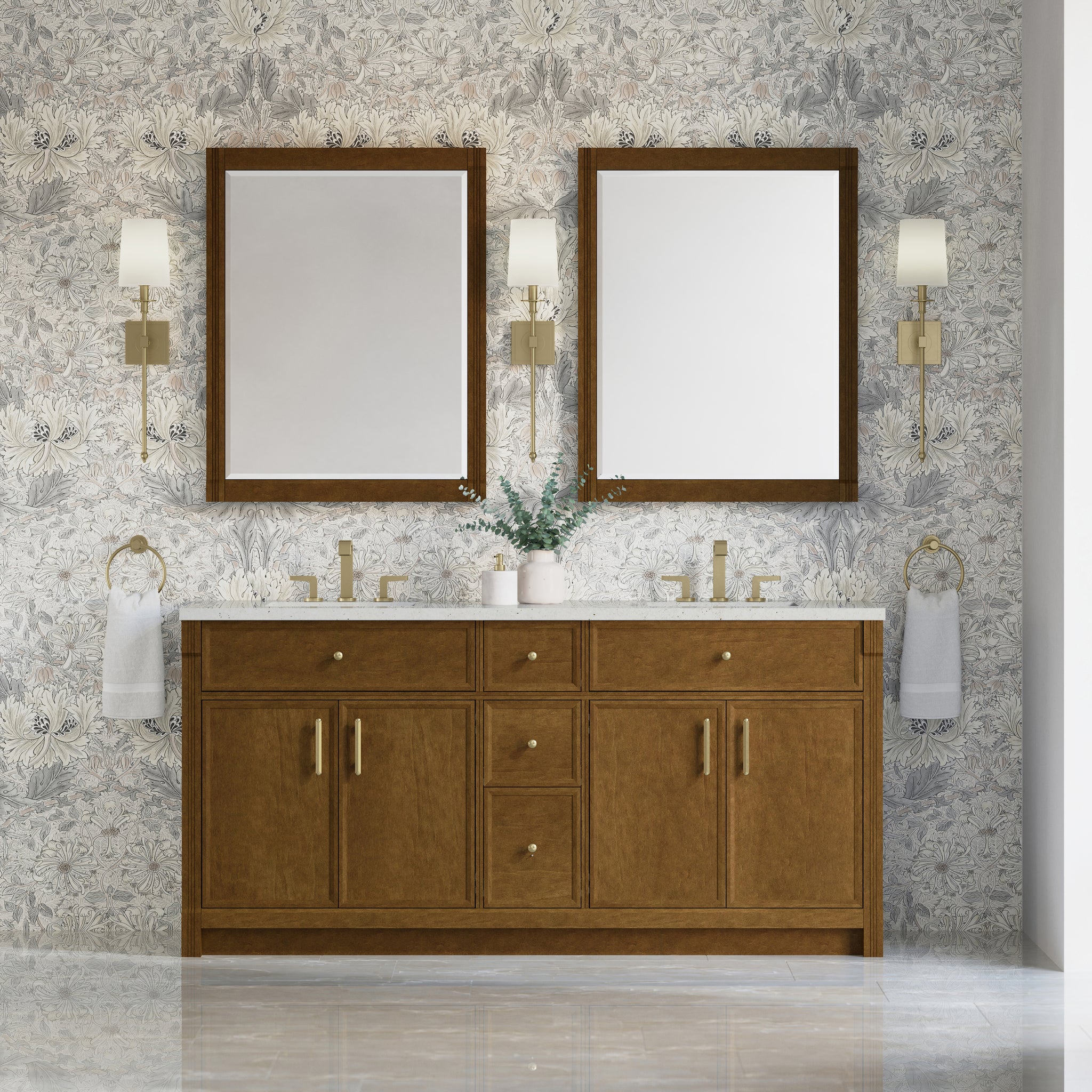 James Martin Bellshire 72" Double Bathroom Vanity, Honey Oak, view 29