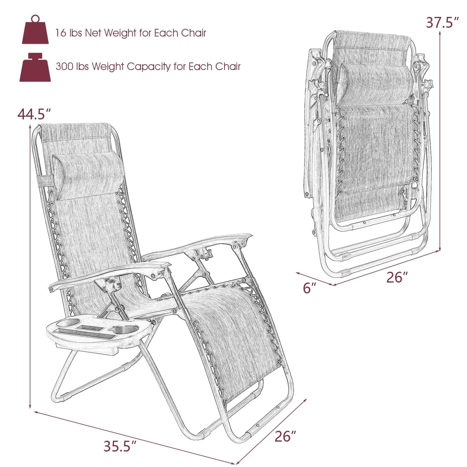 2 Pieces Folding by DirectDeals