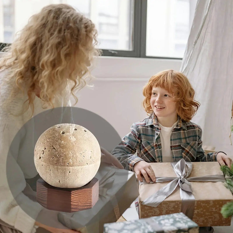 Incense Burner - Handmade Natural Round by House Of Avana