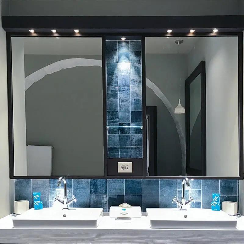 Indigo Marble Tiles 2 3/4x5 1/2 room scene 2
