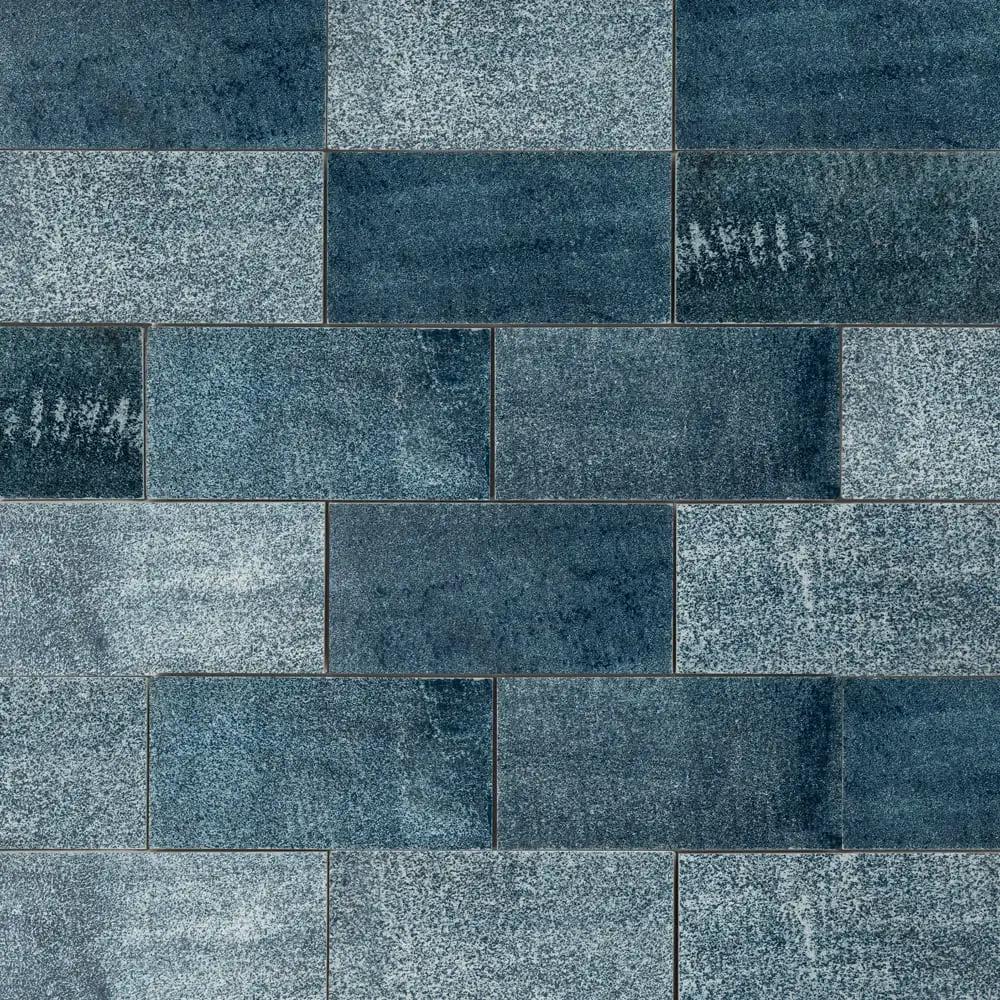 Indigo Marble Tiles 2 3/4x5 1/2 closeup 5