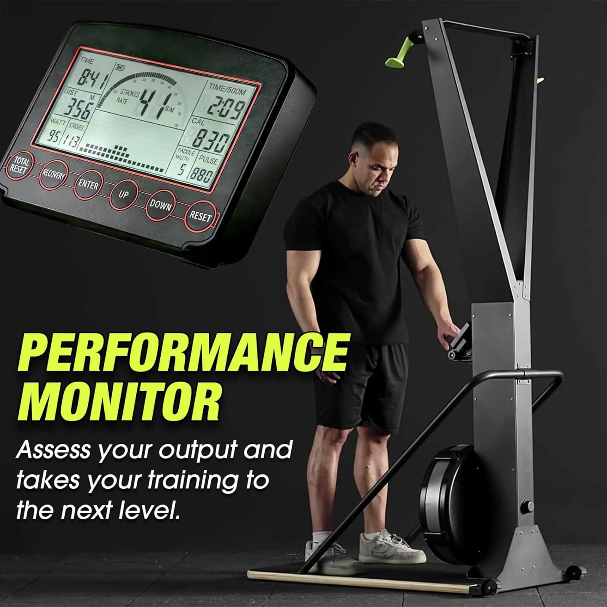 Rovix Premium Indoor Aerobic Ski Glider Training Exercise Gym Machine (SAK19564) by SAKSBY WHOLESALE