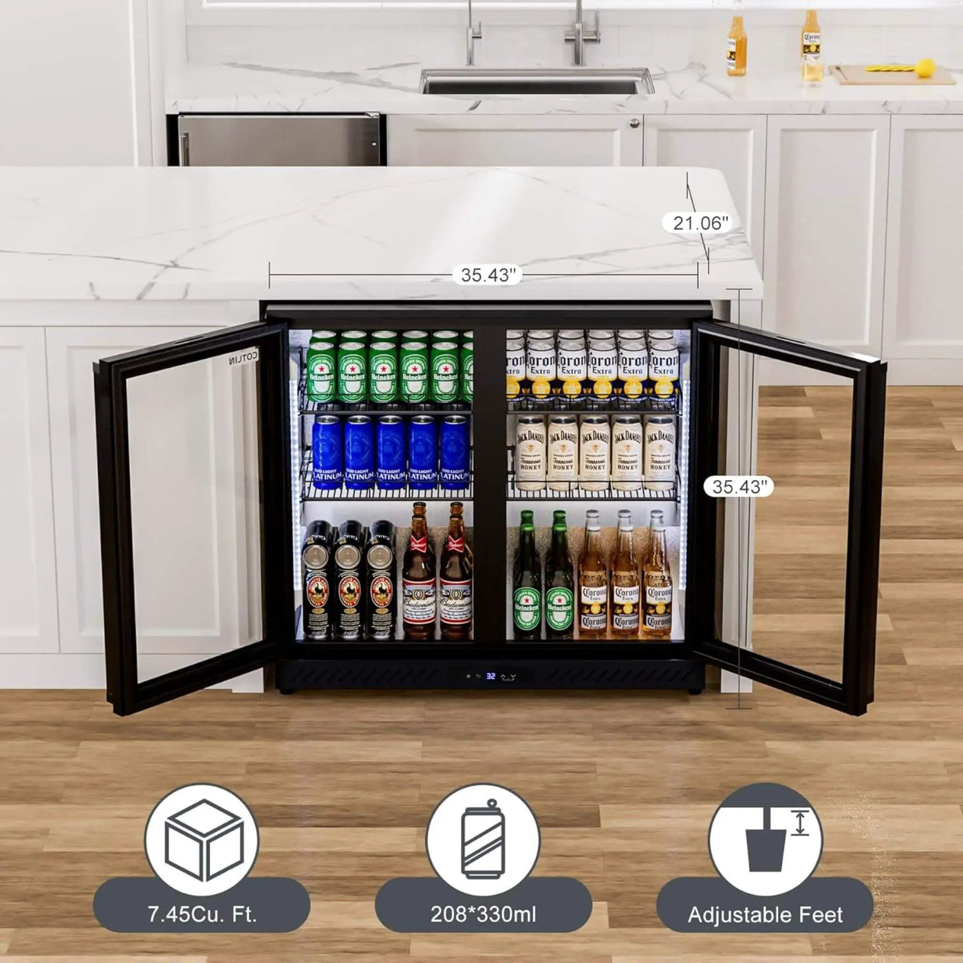 Industrial Freestanding Undercounter Beverage Refrigerator (SAK84019) by SAKSBY WHOLESALE
