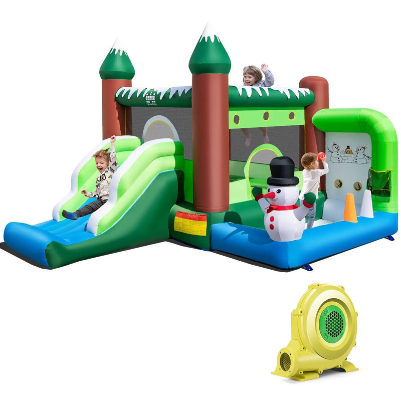 Inflatable Christmas Bouncy House with 735w Blower by DirectDeals