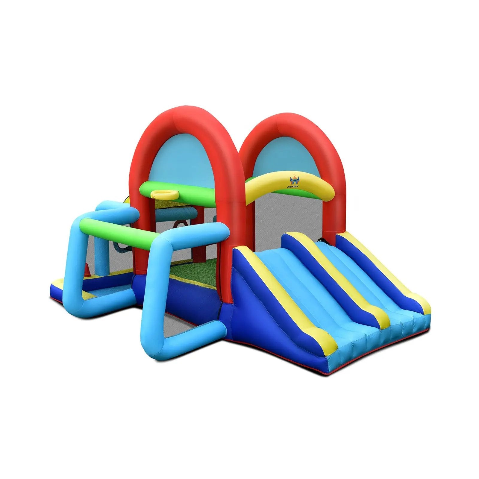 Inflatable Jumping Castle Bounce House with Dual Slides without Blower by DirectDeals