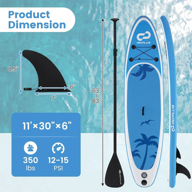 Inflatable Stand Up Paddle Board with Premium SUP Accessories by DirectDeals