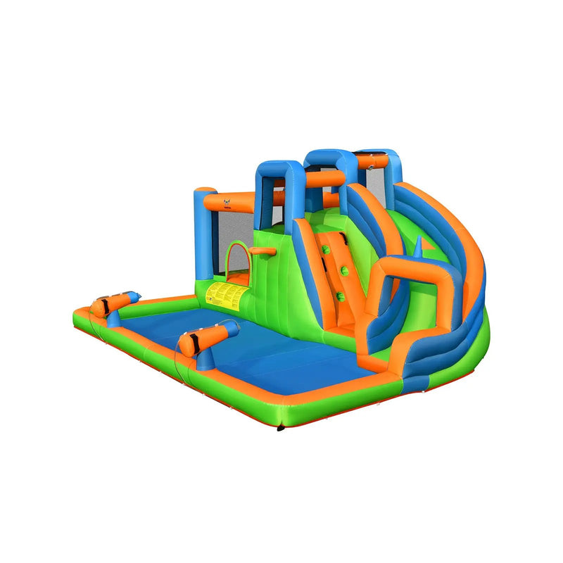 Inflatable Water Slide with Dual Climbing Walls and Blower Excluded by DirectDeals