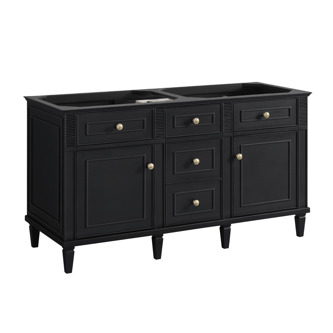 James Martin Lorelai 60" Double Bathroom Vanity, Black Onyx, view 38