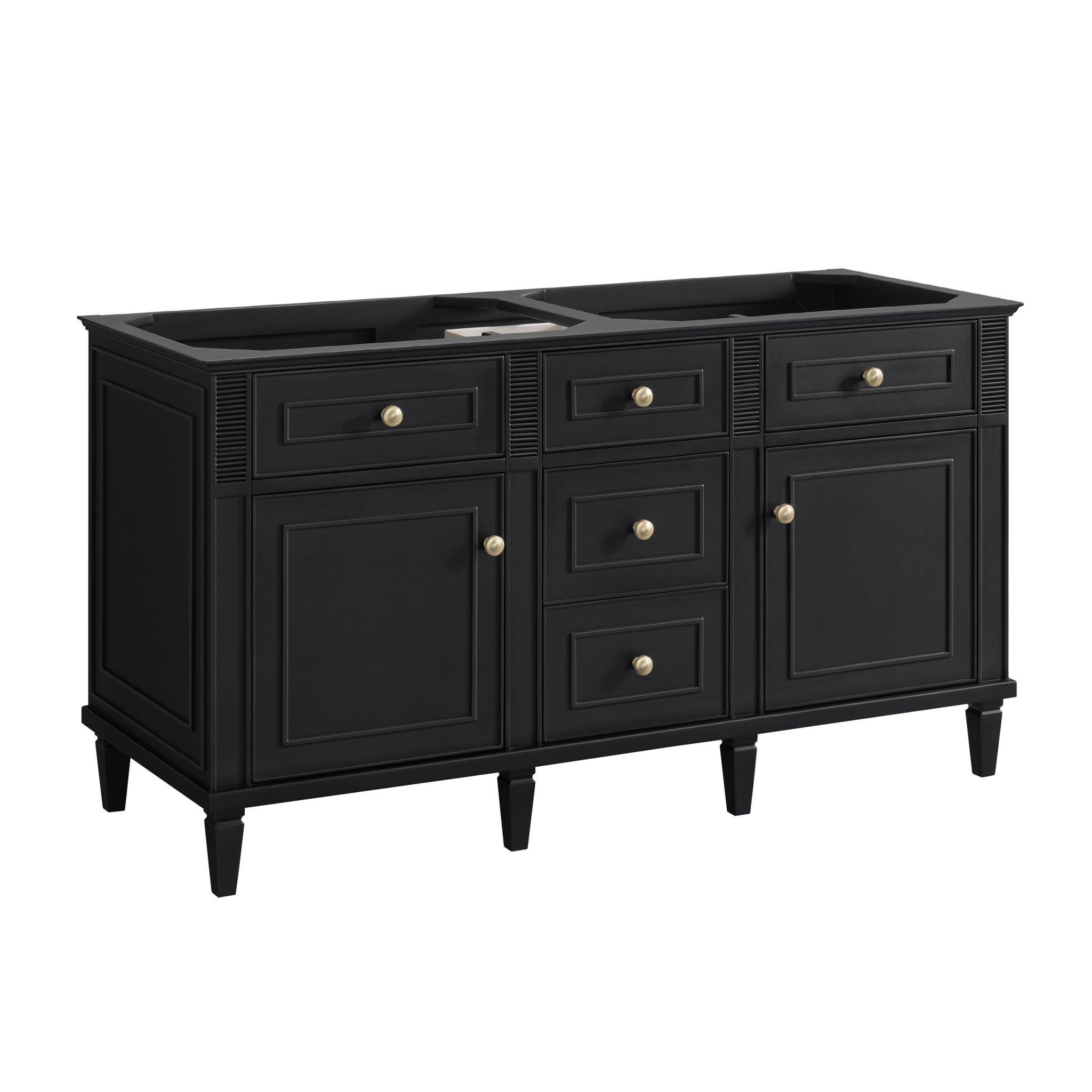 James Martin Lorelai 60" Double Bathroom Vanity, Black Onyx, view 38