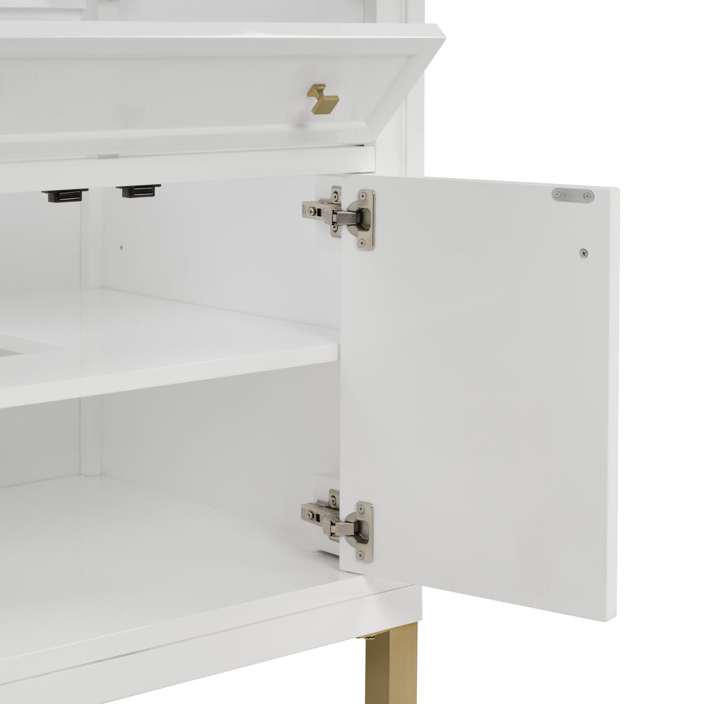 James Martin Chicago 30" Single Bathroom Vanity, Glossy White, view 25