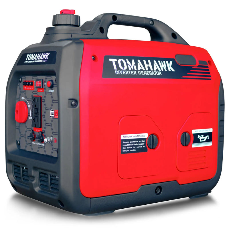 2000 Watt Inverter Generator Super Quiet Portable Gas Power Professional Use by Tomahawk Power