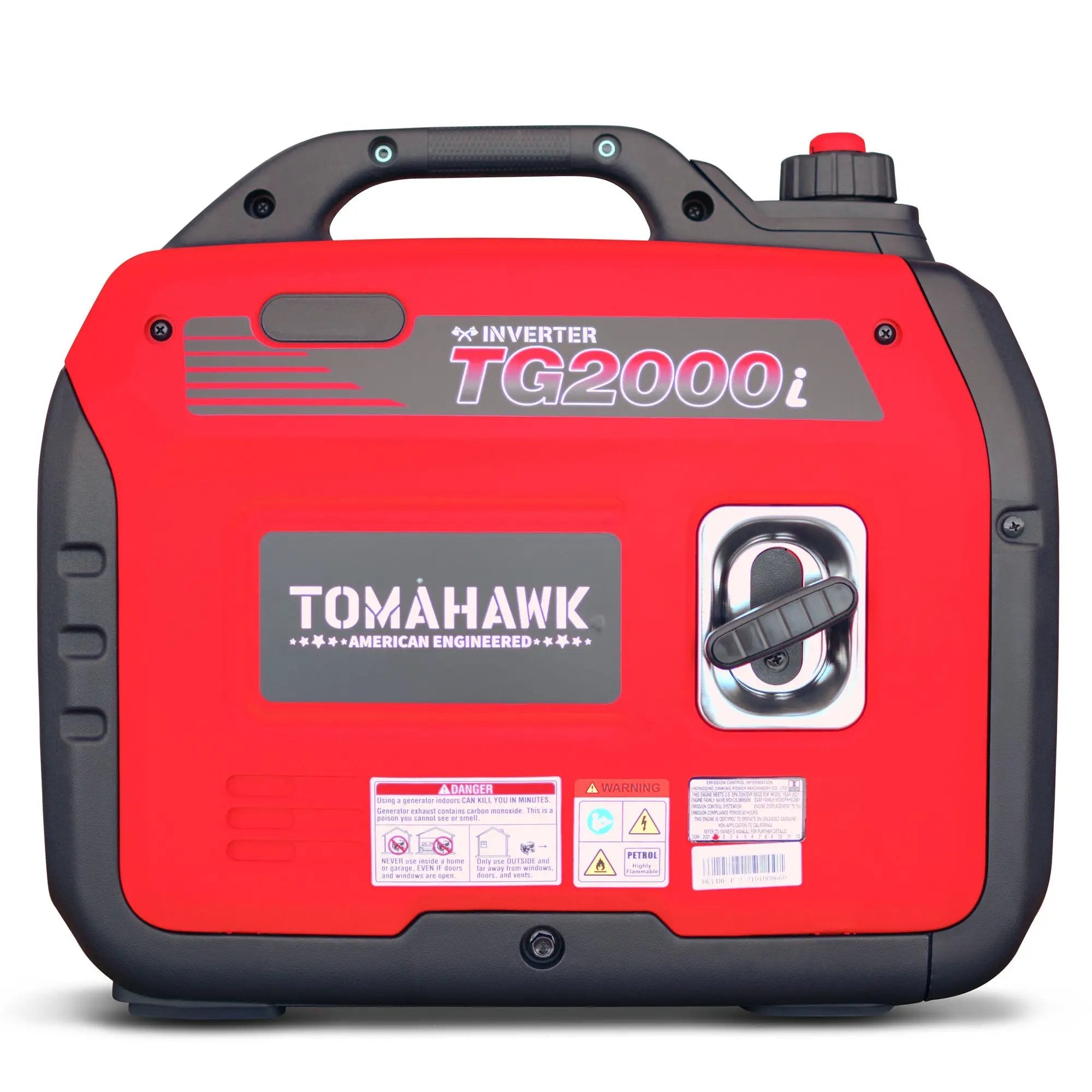 2000 Watt Inverter Generator Super Quiet Portable Gas Power Professional Use by Tomahawk Power