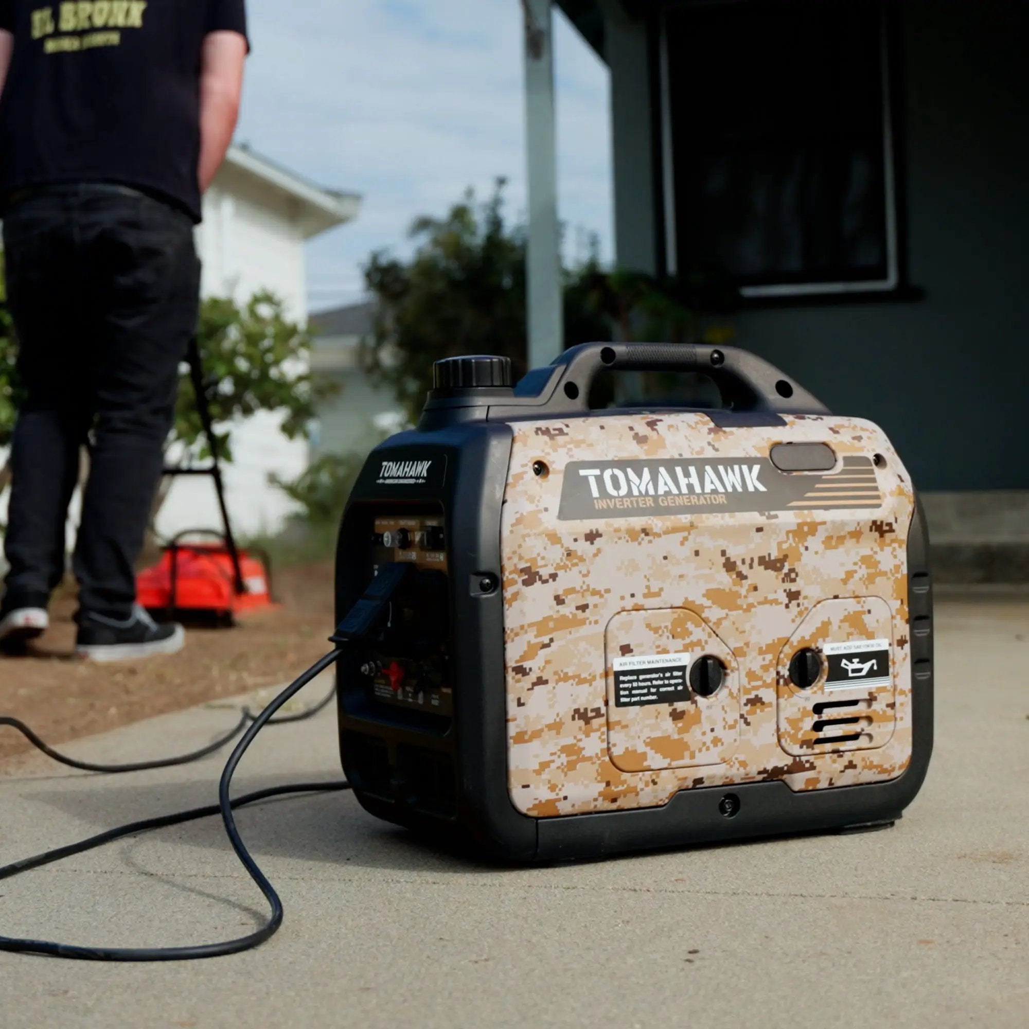 3000 Watt Inverter Generator Super Quiet Portable Gas Power Professional Use - Camo Special Edition by Tomahawk Power