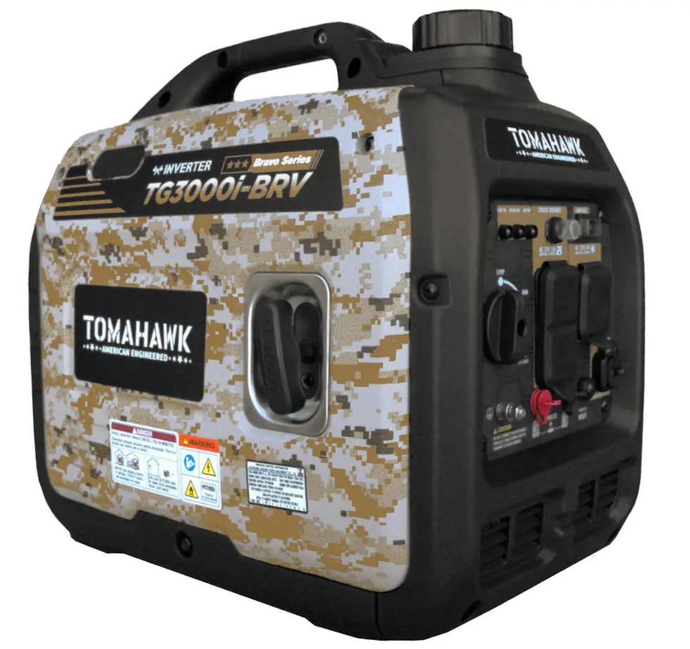 3000 Watt Inverter Generator Super Quiet Portable Gas Power Professional Use - Camo Special Edition by Tomahawk Power