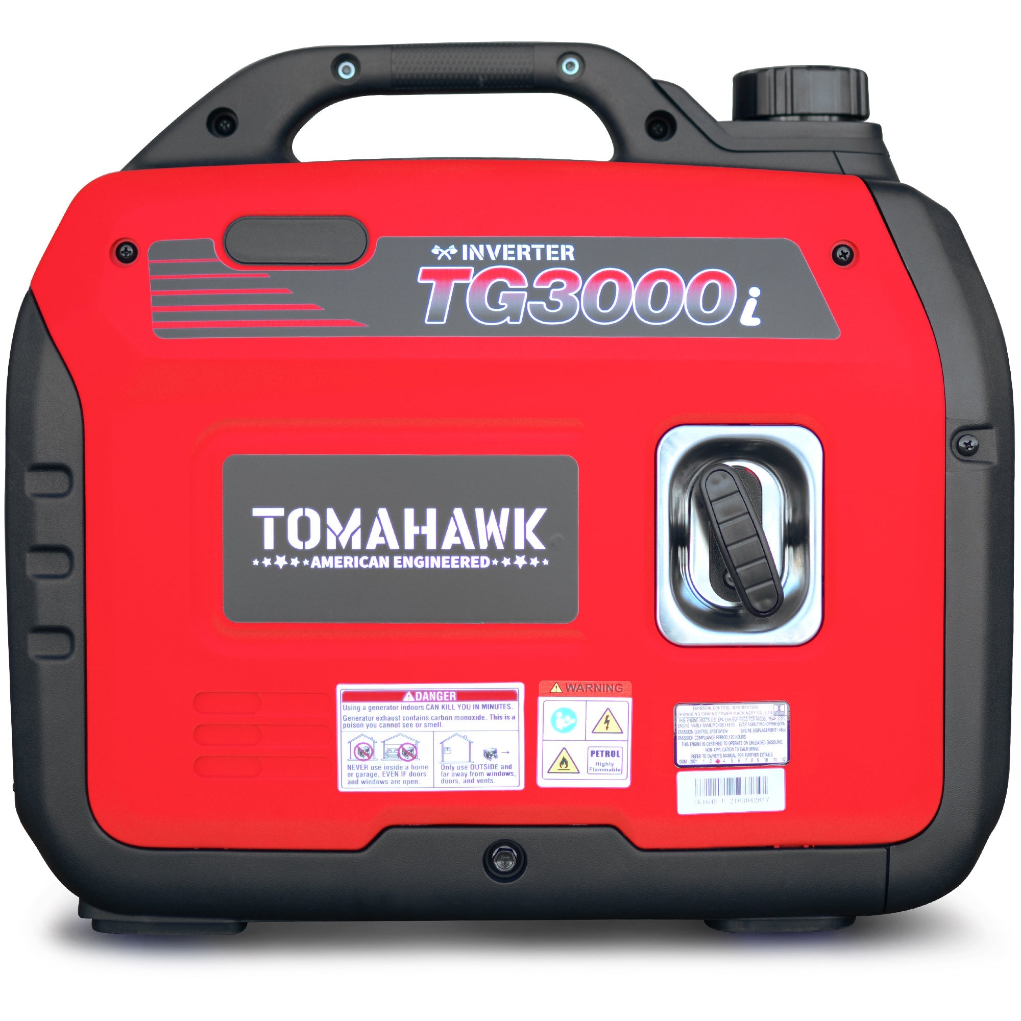 3000 Watt Inverter Generator Super Quiet Portable Gas Power Professional Use by Tomahawk Power