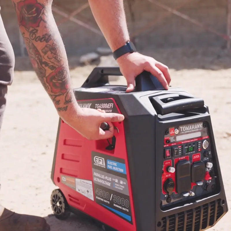 4500 Watt Inverter Generator Electronic Fuel Injection EFI Super Quiet Portable Gas Power Professional Use by Tomahawk Power