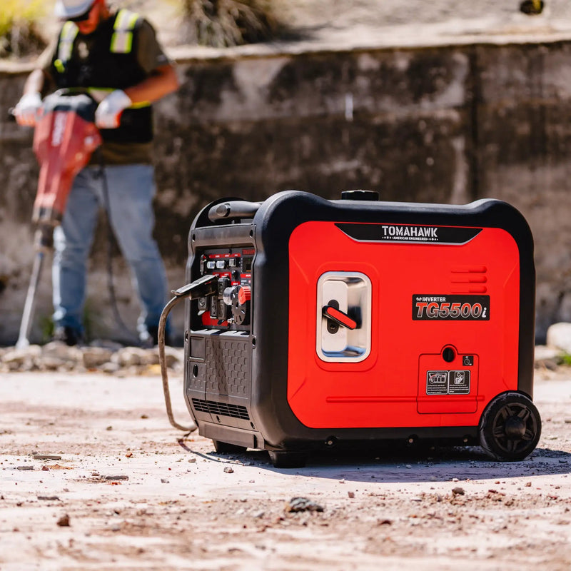 5500 Watt Inverter Generator Super Quiet Portable Gas Power Professional Use by Tomahawk Power