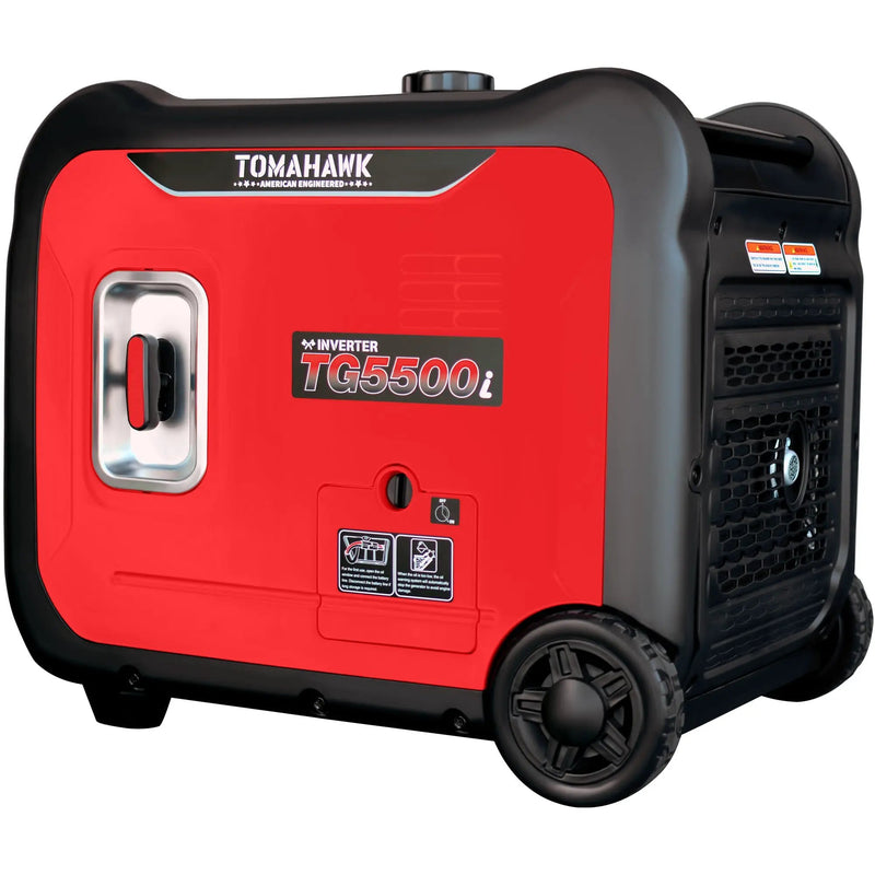 5500 Watt Inverter Generator Super Quiet Portable Gas Power Professional Use by Tomahawk Power