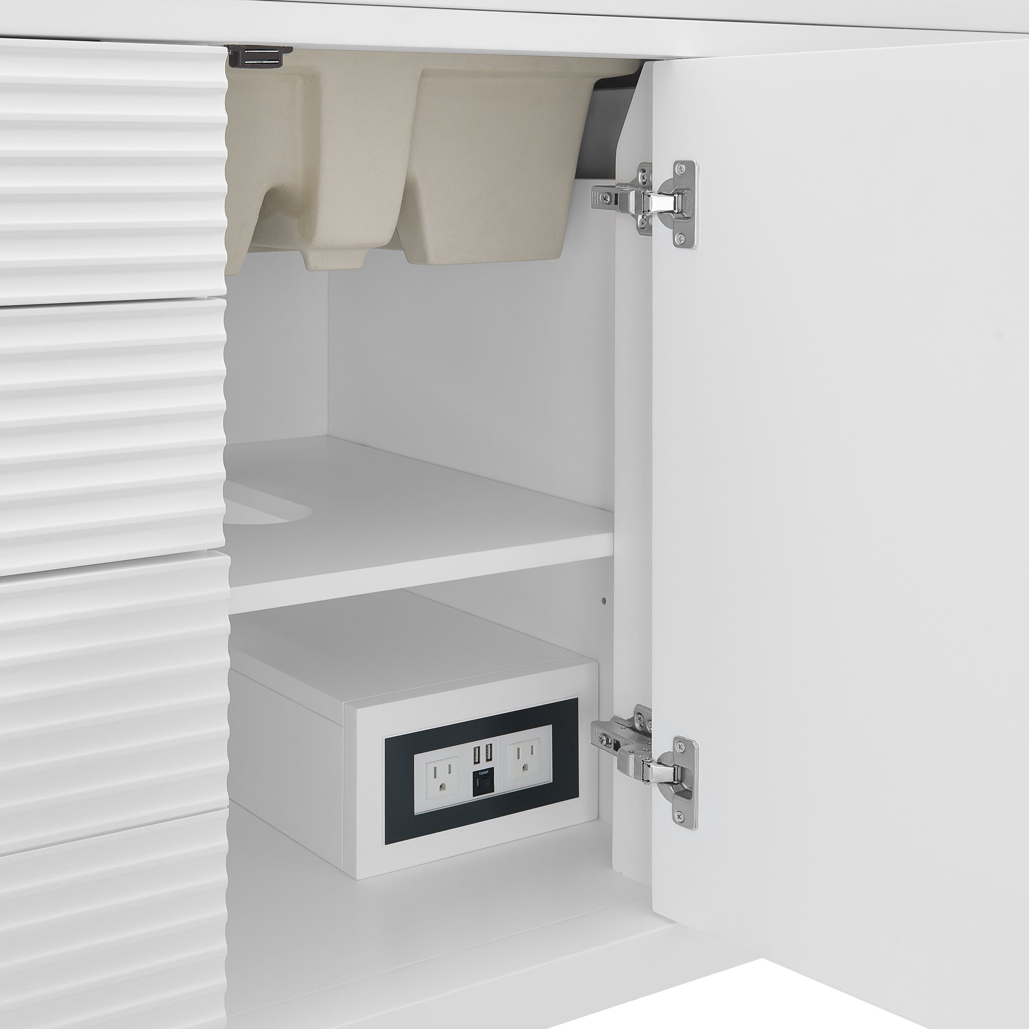 James Martin Myrrin 48" Single Bathroom Vanity, Bright White, view 25