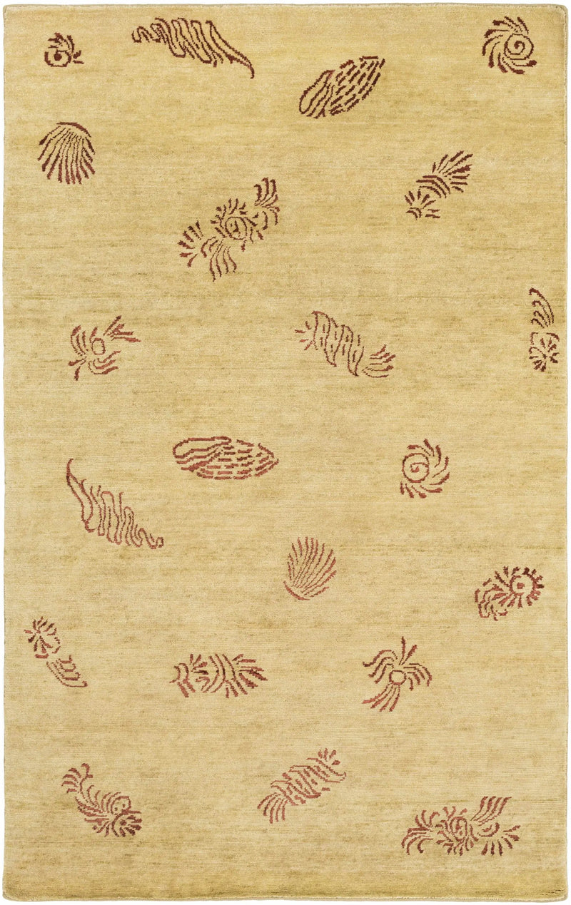 Yellow Premium Thick Wool Rug - Clearance by Boutique Rugs