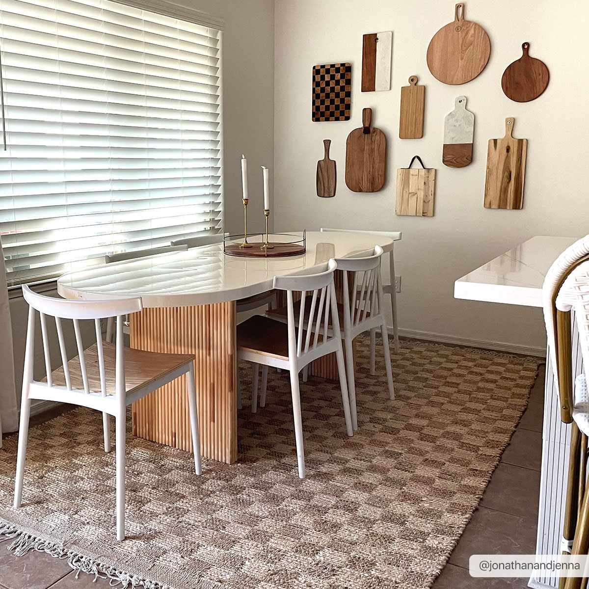 Ionut Checkered Jute Area Rug by Boutique Rugs
