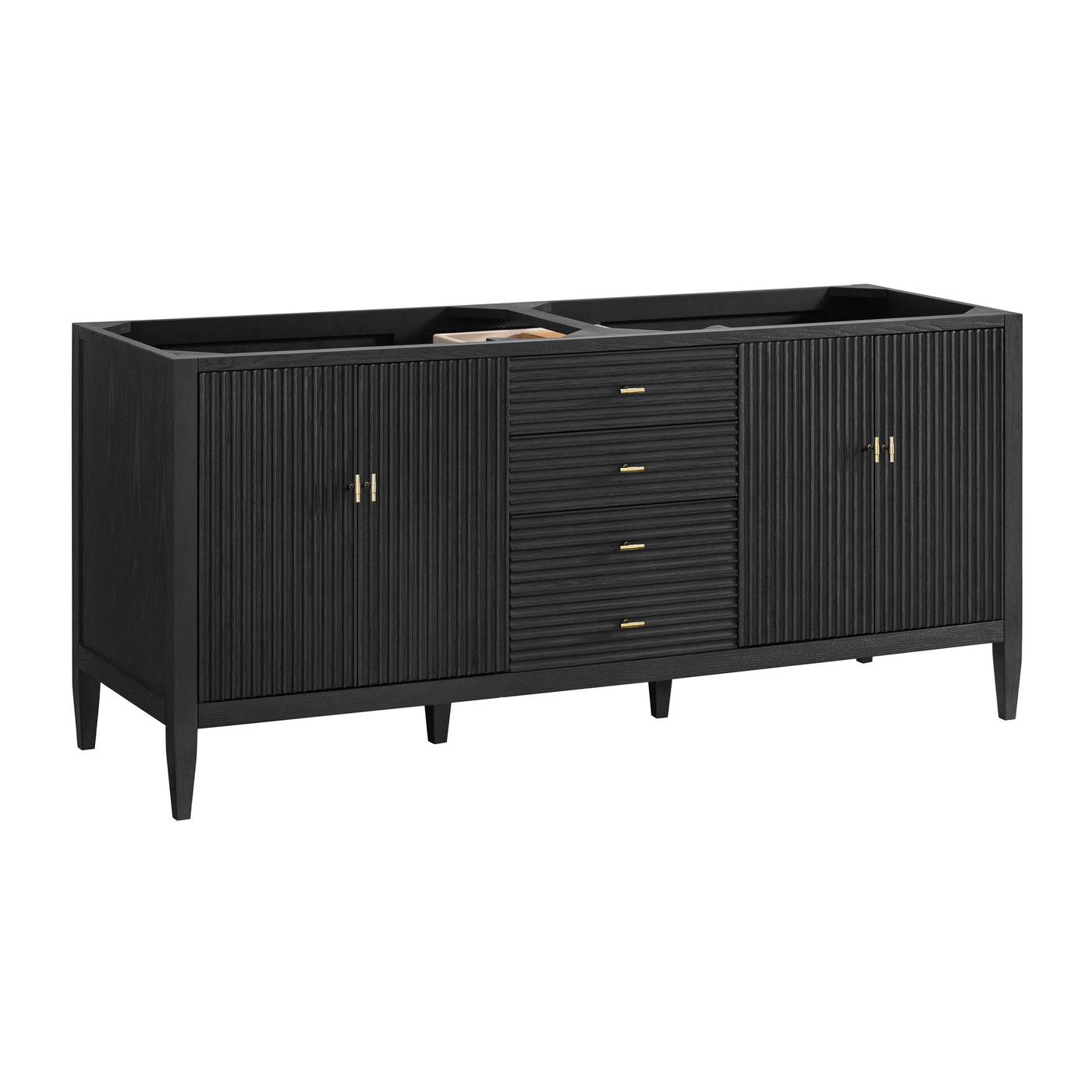 James Martin Myrrin 72" Single Bathroom Vanity, Carbon Oak, view 17