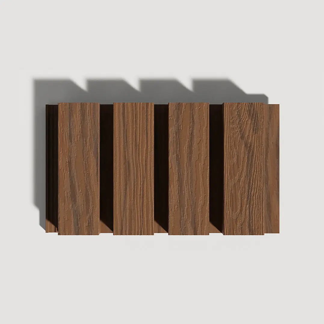 Exterior Wood-Look Composite Slat Panel Samples by andor willow