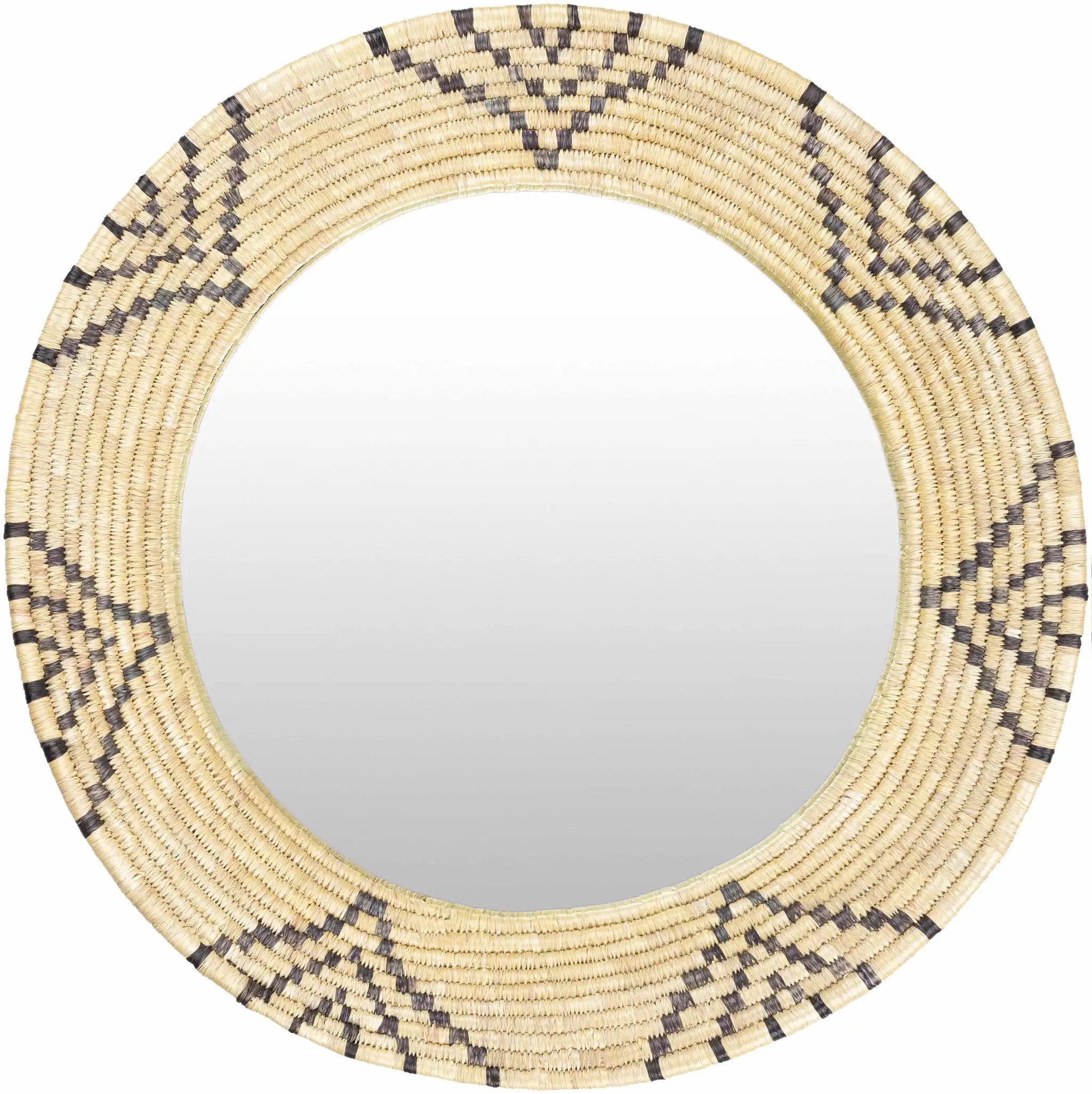Ipilan Moonj Grass Starburst Round Mirror - Clearance by Boutique Rugs