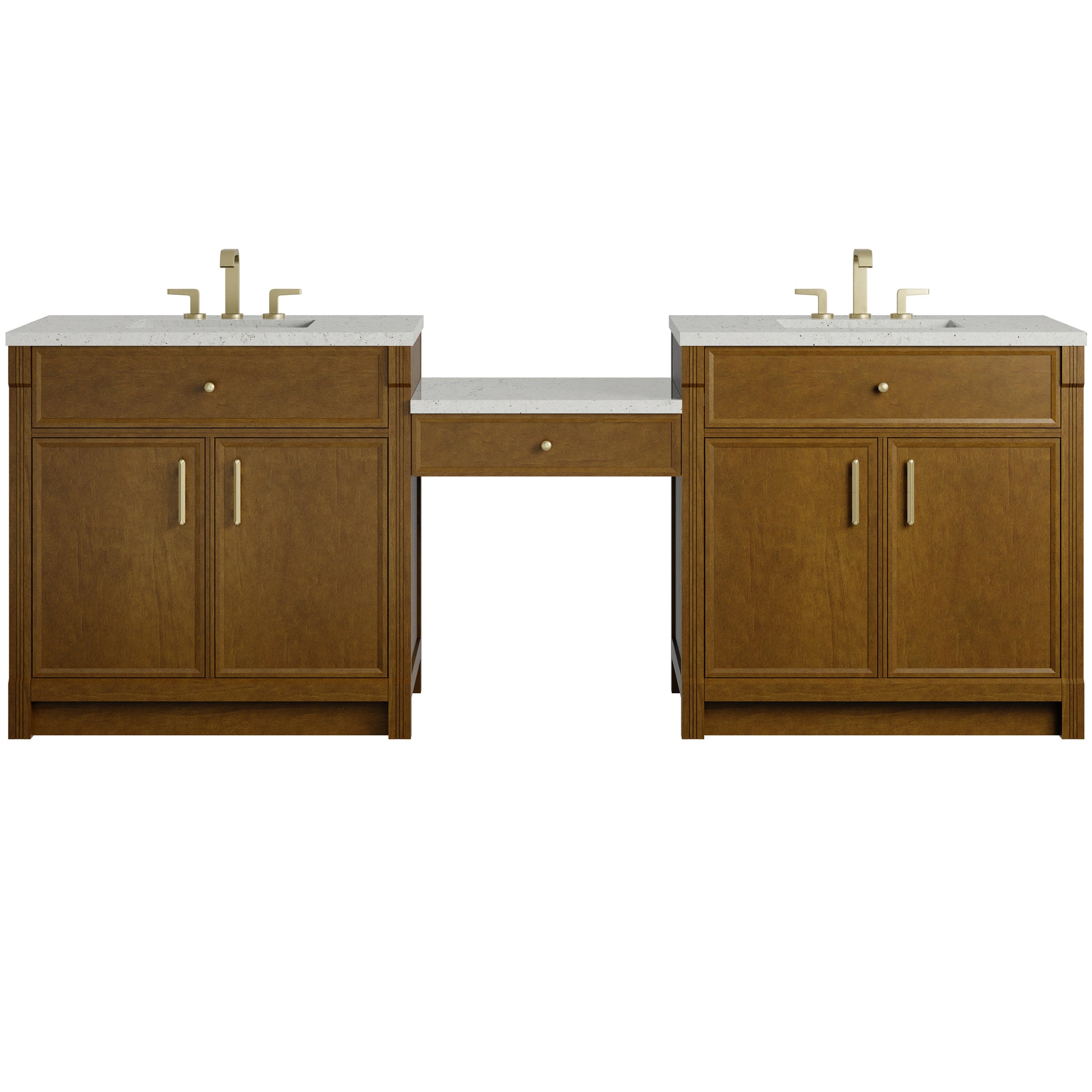 James Martin Bellshire 96" Double Bathroom Vanity, Honey Oak, view 11