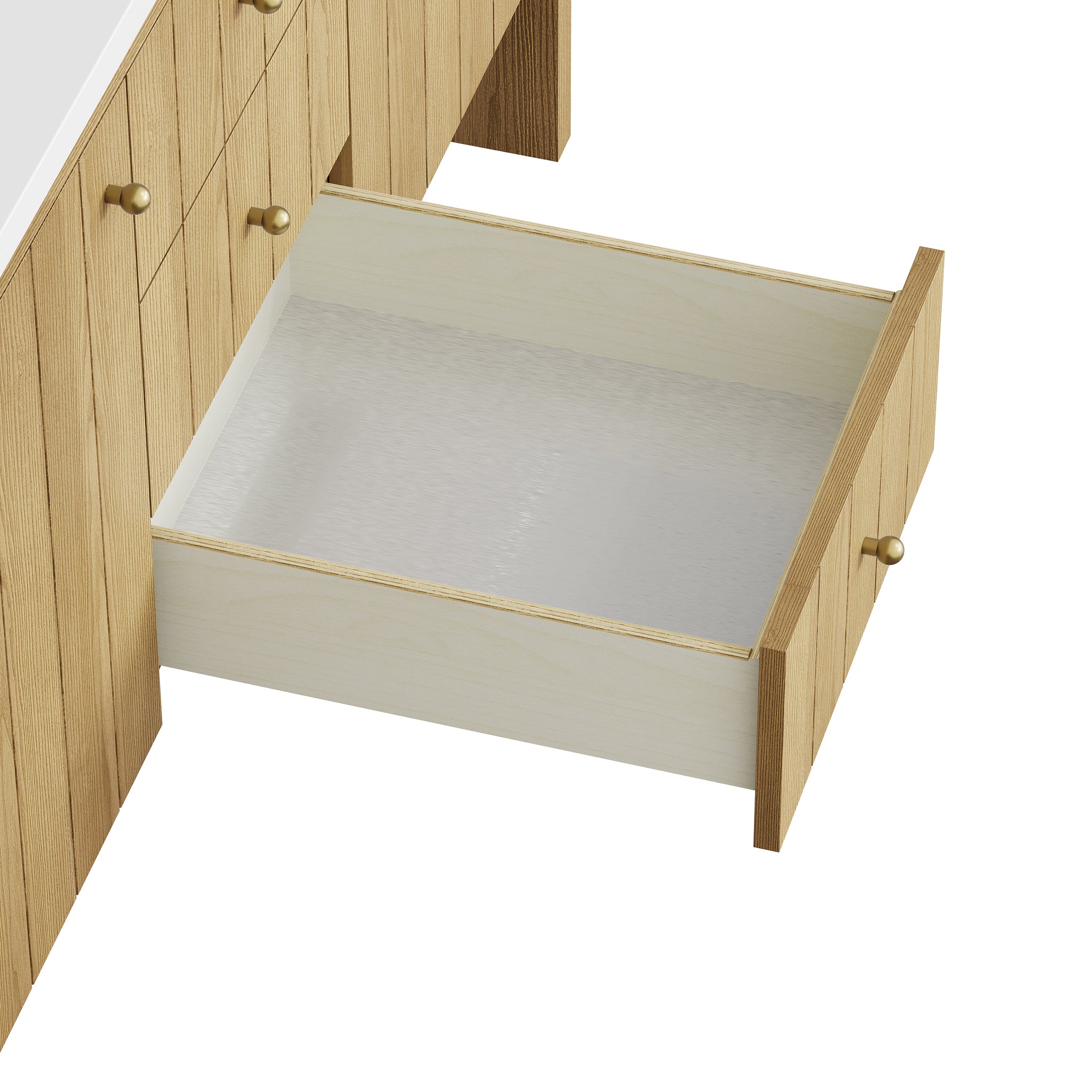James Martin Hudson 60" Double Bathroom Vanity, Light Natural Oak, view 30