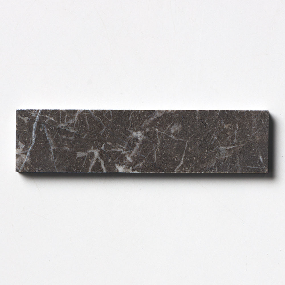 Iris Black Honed 2x8x1/2 Marble Honed 2x8 Tiles