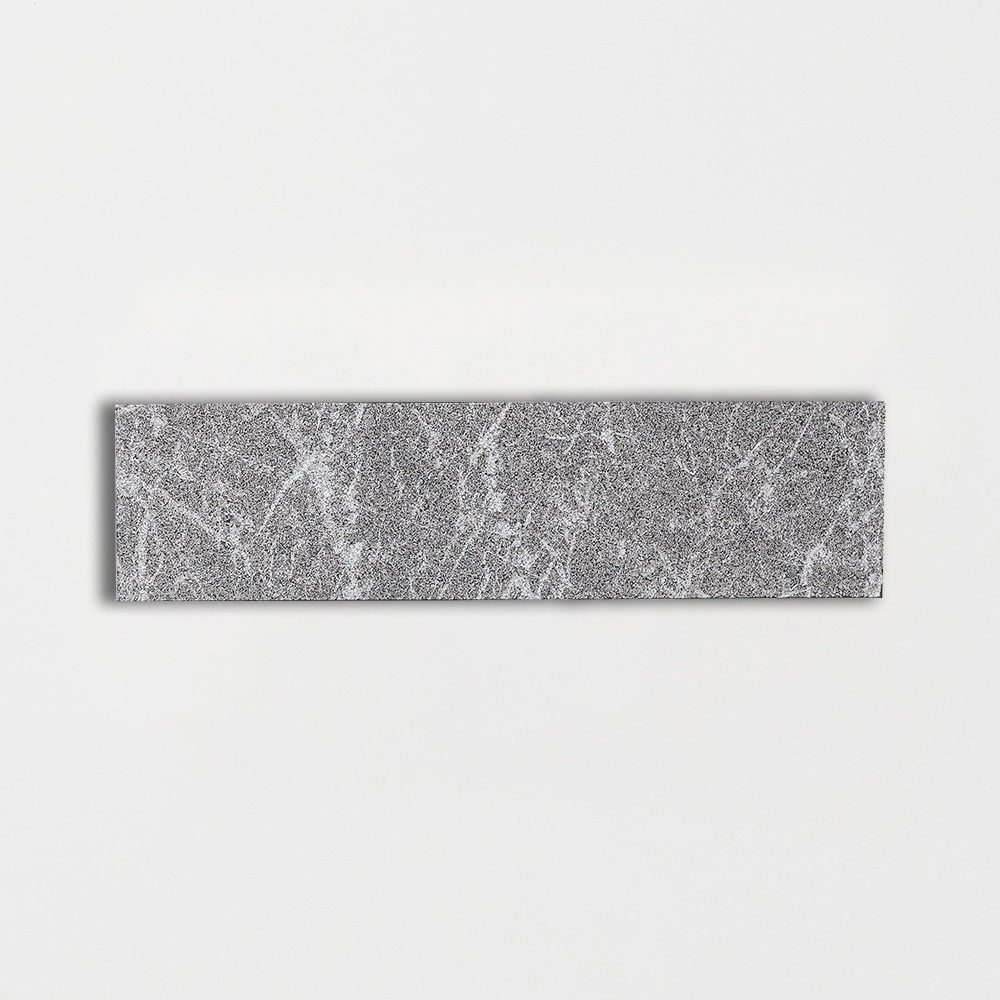 Iris Black Leather 2x8x1/2 Marble Fine Textured 2x8 Tiles