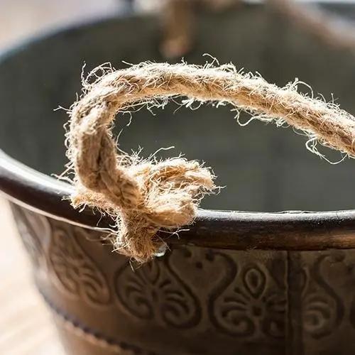 Iron Tub Antique Flower Pattern Tub with Rope Handles (Set of 3) by RusticReach