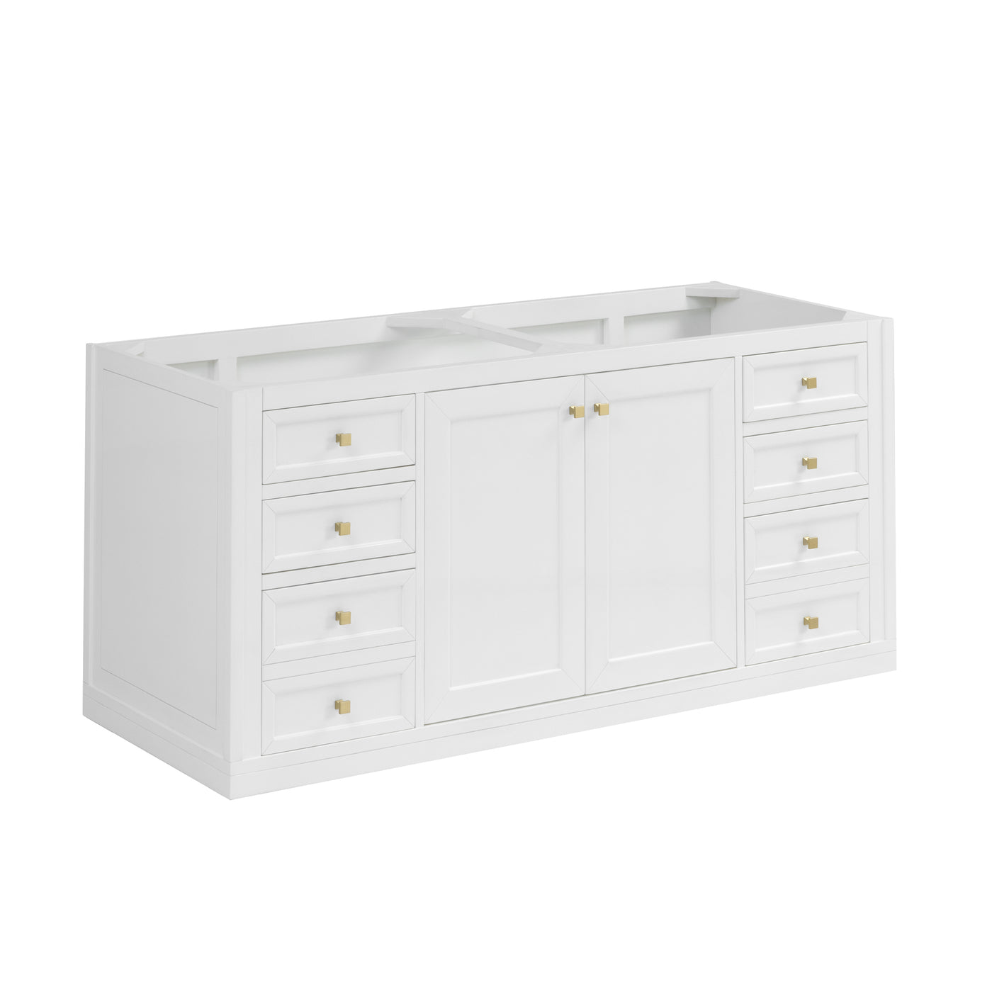 James Martin Chicago 60" Double Bathroom Vanity, Glossy White, view 21