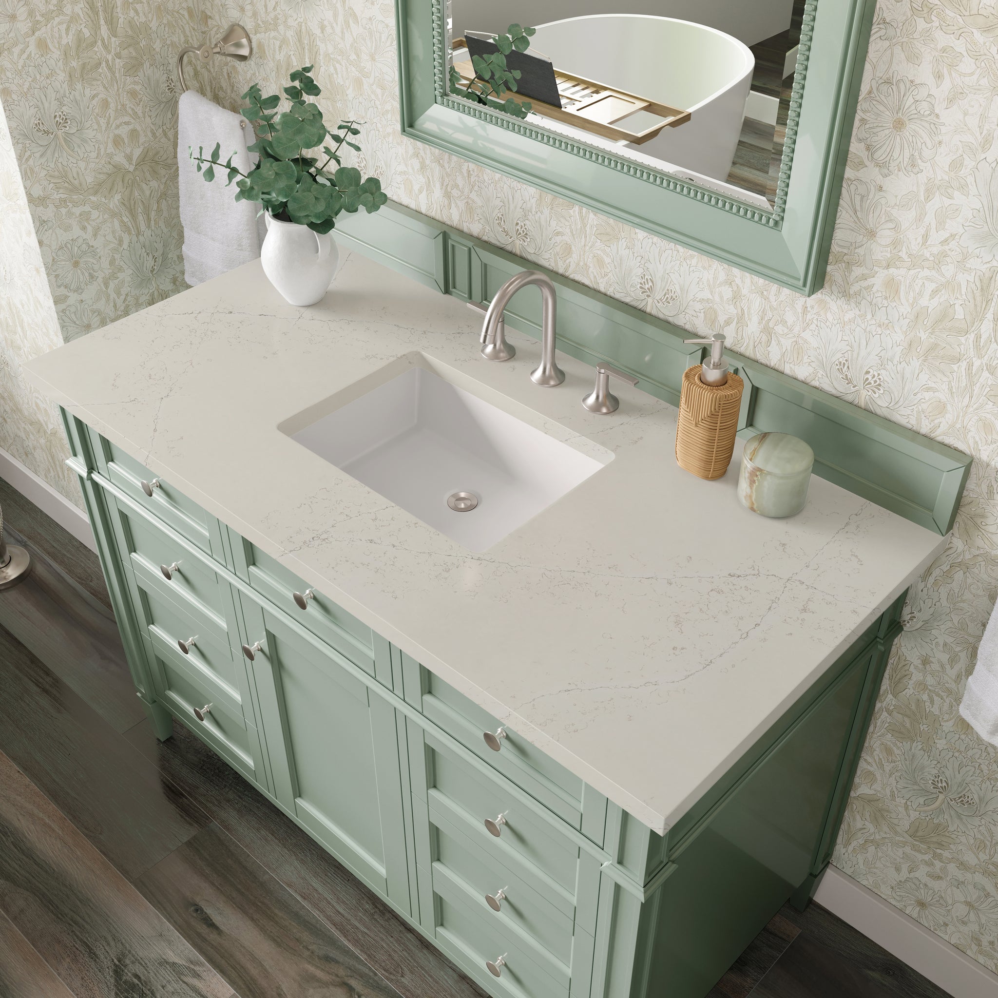 James Martin Brittany 48" Single Bathroom Vanity, Sage Green, view 37