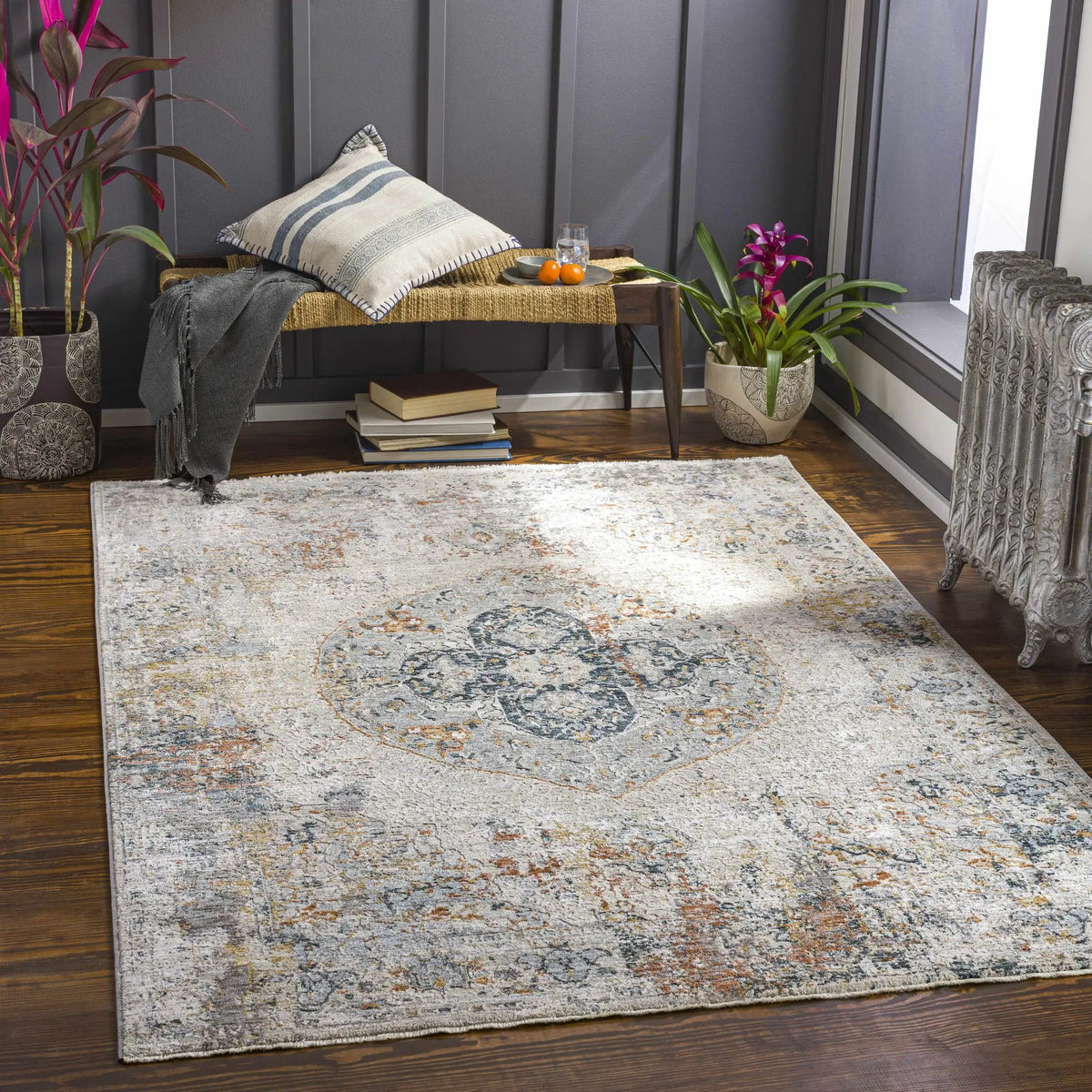 Isaac Luxe Rug - Clearance, installed in a room