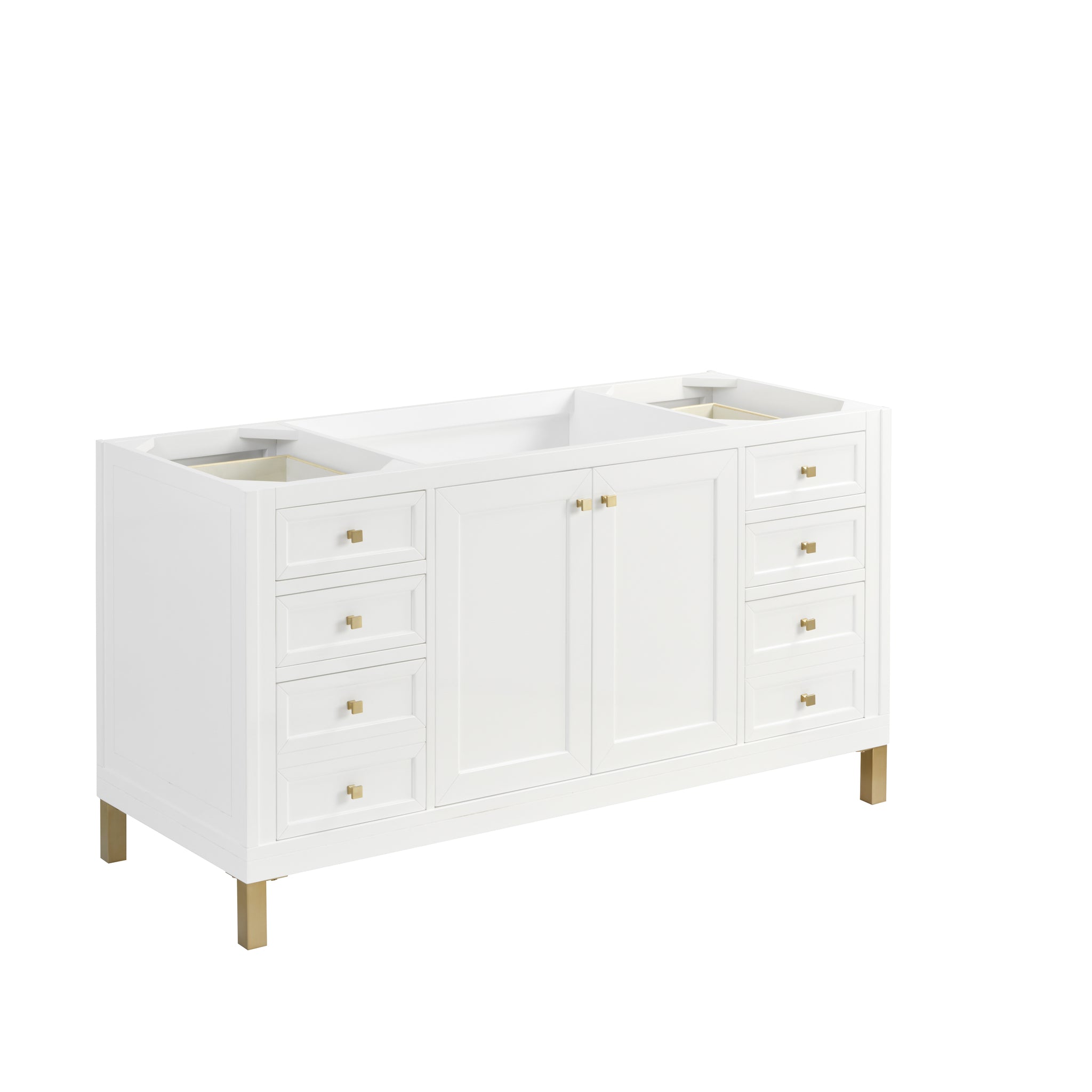 James Martin Chicago 60" Single Bathroom Vanity, Glossy White, view 20