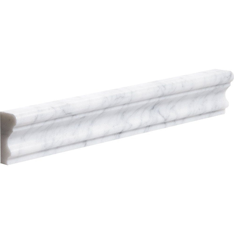 Italian Carrara Honed Andorra Marble Moldings 2x12 Marble Honed 2x12 Moldings