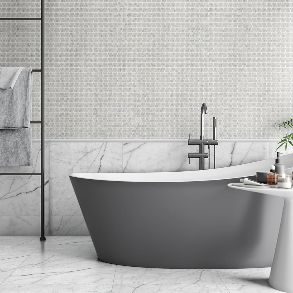 Italian Carrara Honed Marble Tiles 12x24 Marble Honed 12x24 Tiles — 2