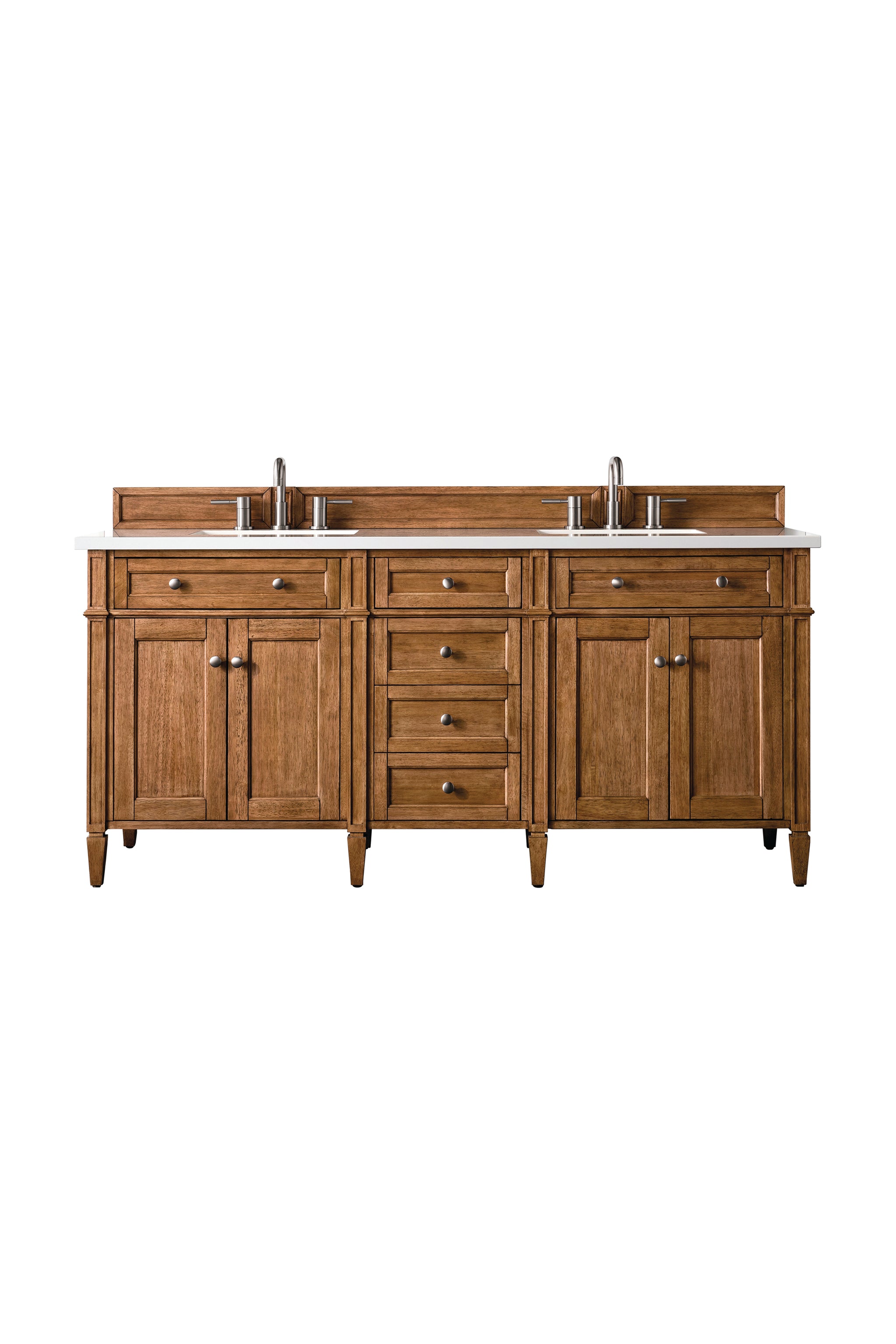 James Martin Brittany 72" Double Bathroom Vanity, Saddle Brown, view 24