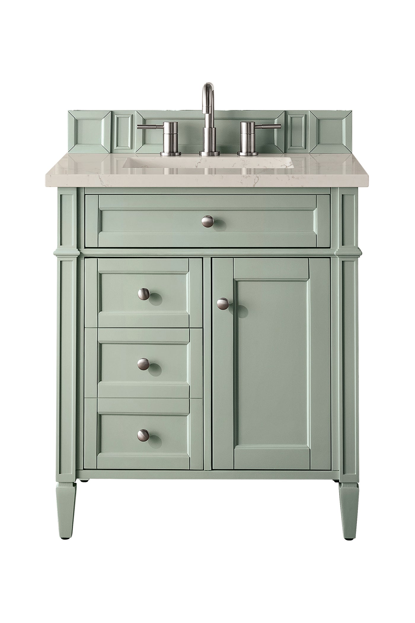 James Martin Brittany 30" Single Bathroom Vanity, Sage Green, view 27