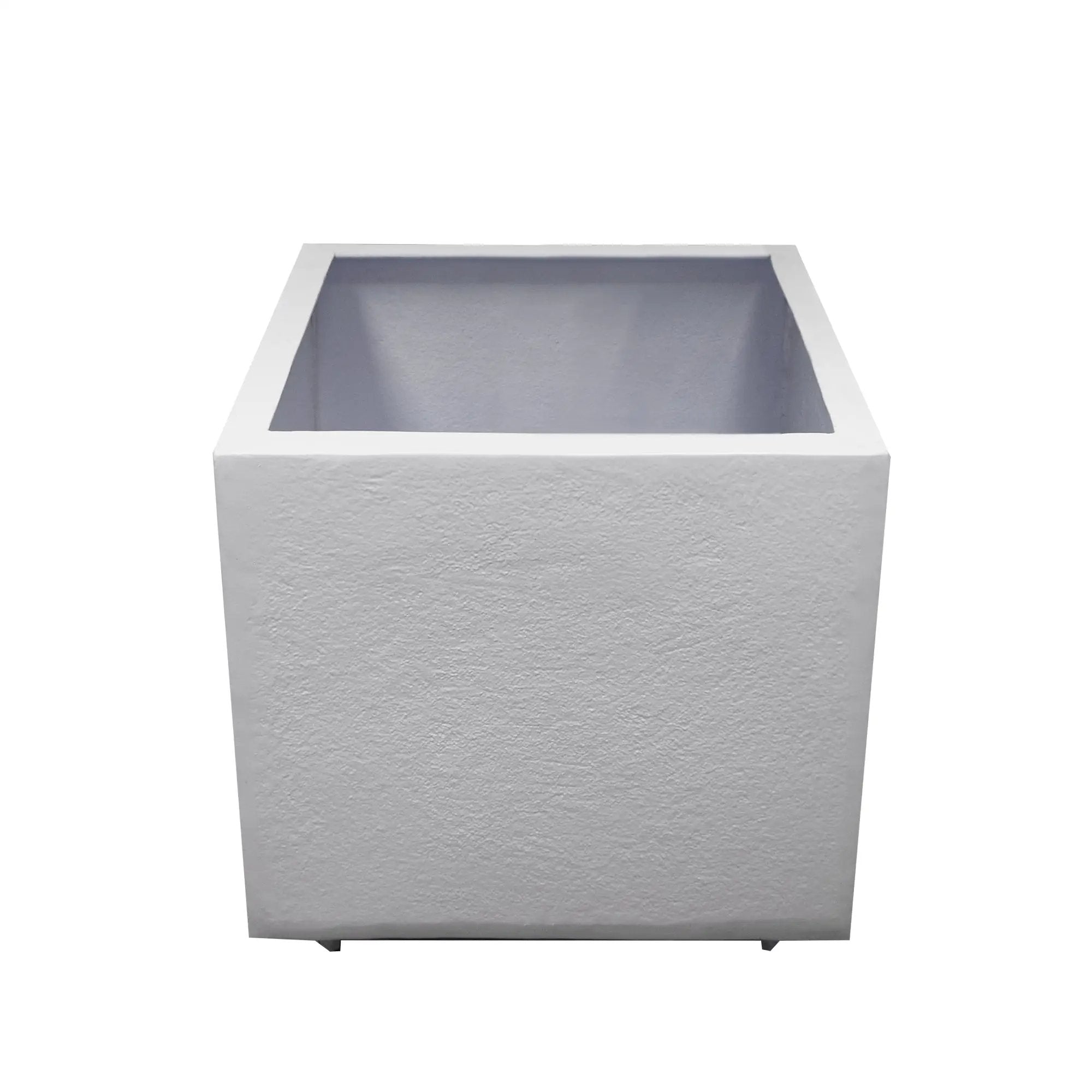 Modern Square Cast Aluminum 35-in Bird Bath and Planter Vase Combo by Sharicks