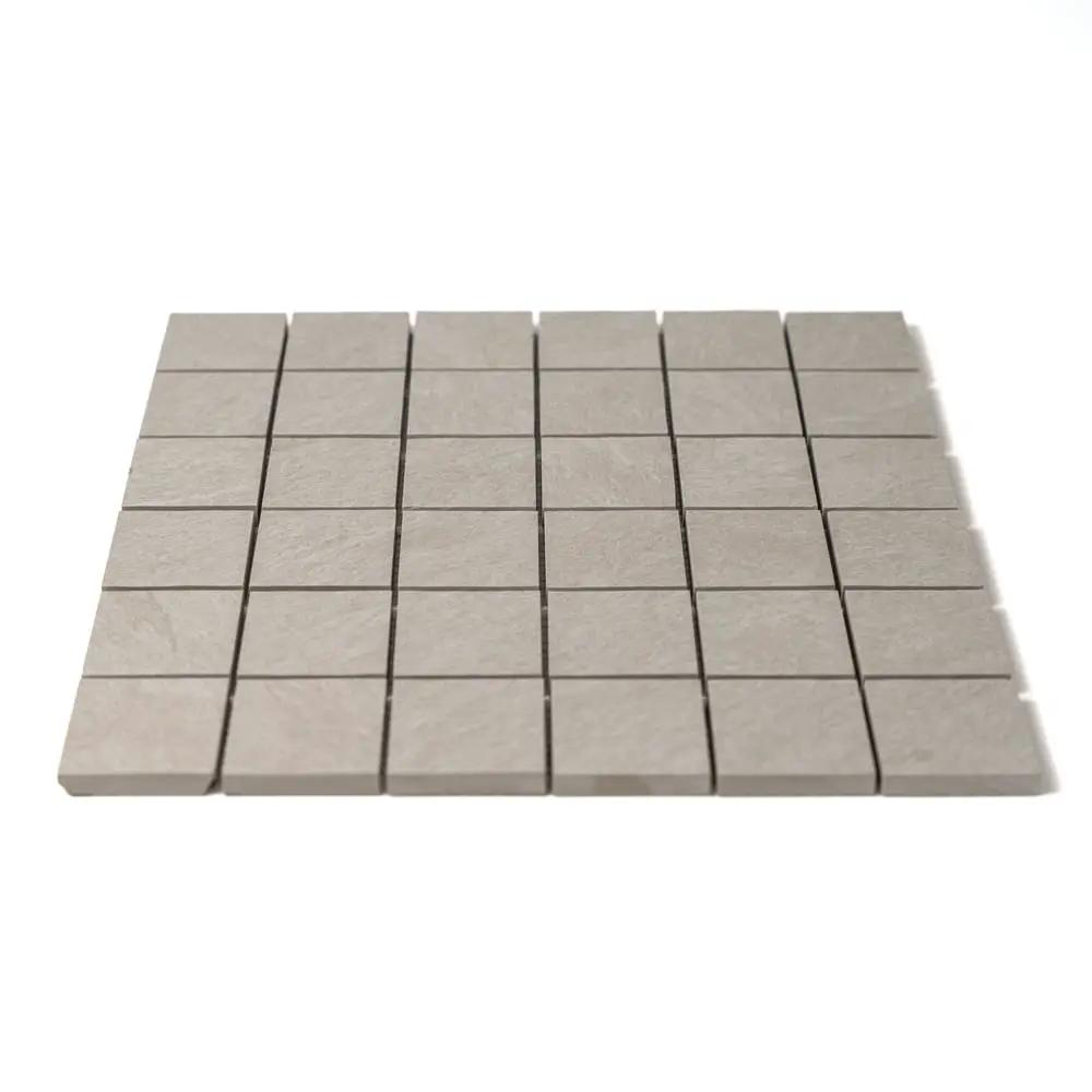 Ivory Flow Natural Matte Herringbone 5/8x3 Porcelain Mosaics 10 7/16x12 13/16 by Stonetiledepot