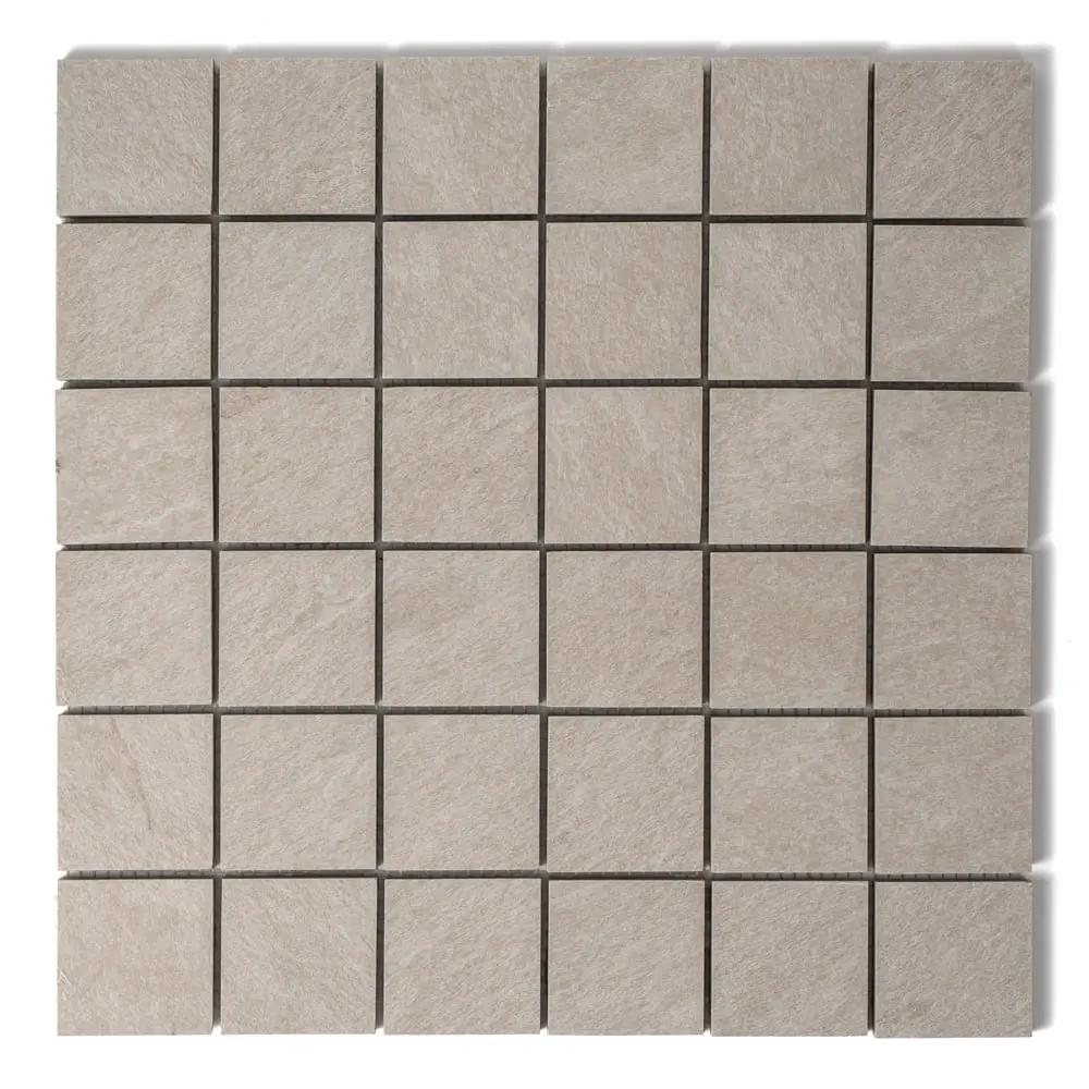 Ivory Flow Natural Matte Herringbone 5/8x3 Porcelain Mosaics 10 7/16x12 13/16 by Stonetiledepot
