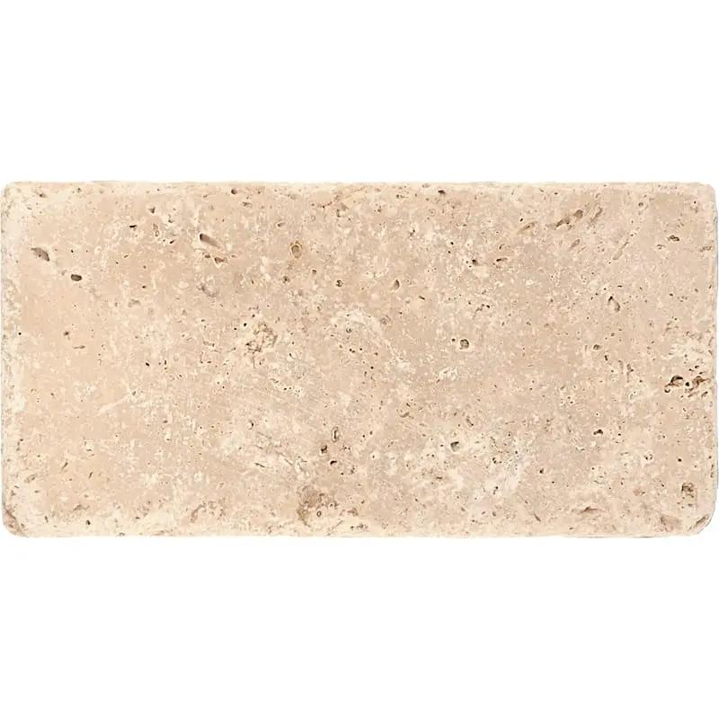 Ivory Tumbled Marketing Tool Tile Swatch 2 3/4x5 1/2 by Stonetiledepot