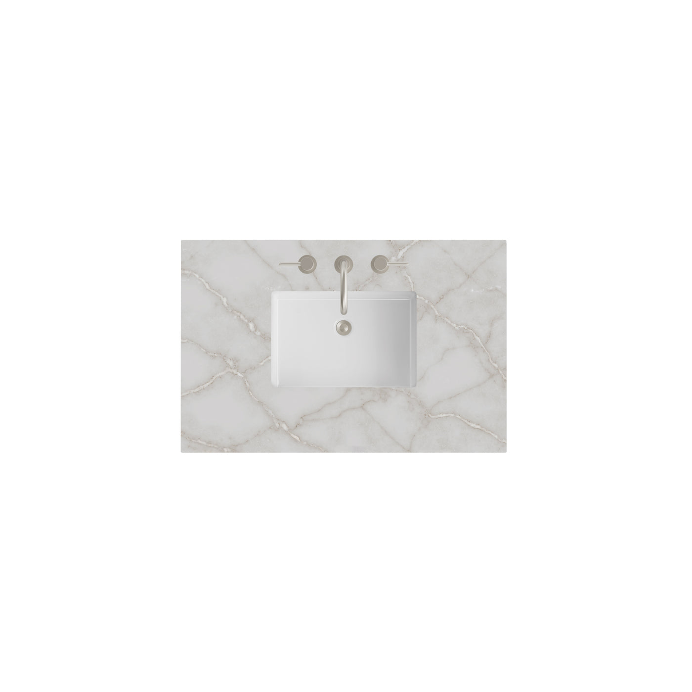 James Martin 36" Single Vanity Top with Victorian Silver countertop